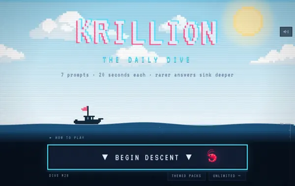 Krillion Daily Dive — in-game screenshot